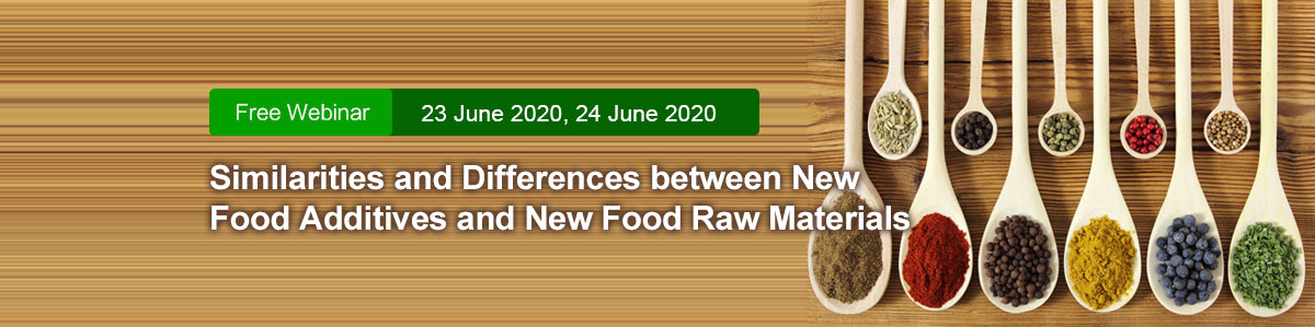 China,Food,Webinar,Free,New Food Additives,New Food Raw Material,Comparison