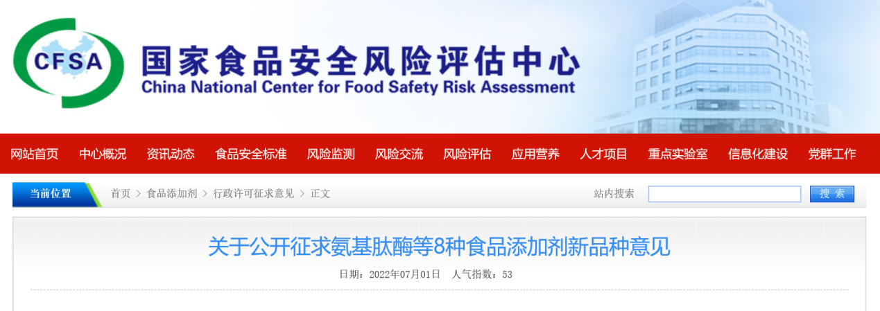 China,Food,Additive,Consultation,New,Public